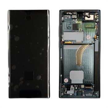 Samsung Galaxy S22 Ultra S908 Lcd Ekran Dokunmatik Yeşil Servis Gh82-27489d