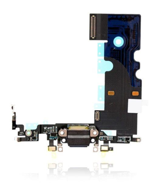 Apple iPhone 8 Uyumlu Şarj Soketli Mikrofon Filmi Flex Siyah