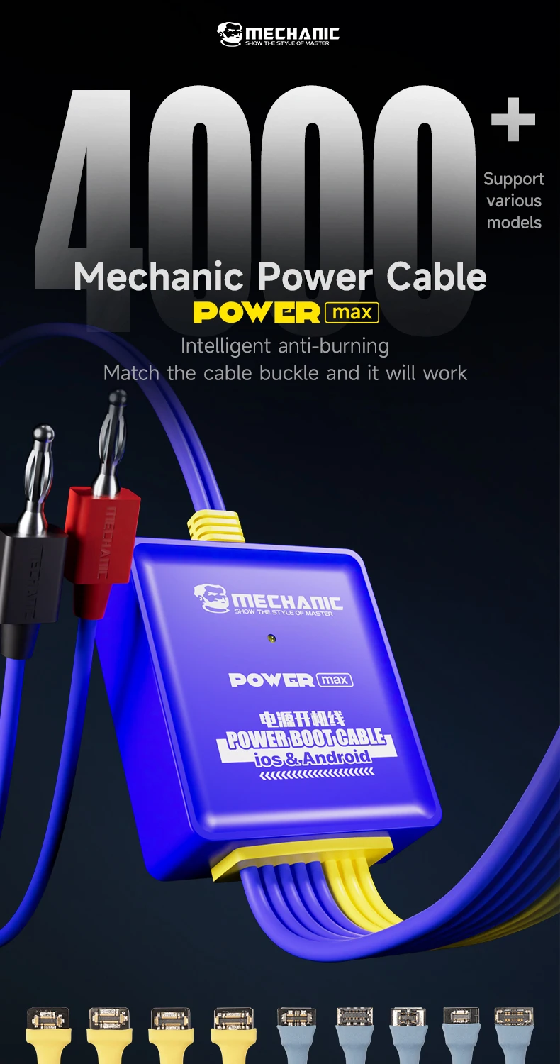 Mechanic Power Max Anti-Burn Güç Kaynağı Kontrol ve Aktivasyon Test Hattı