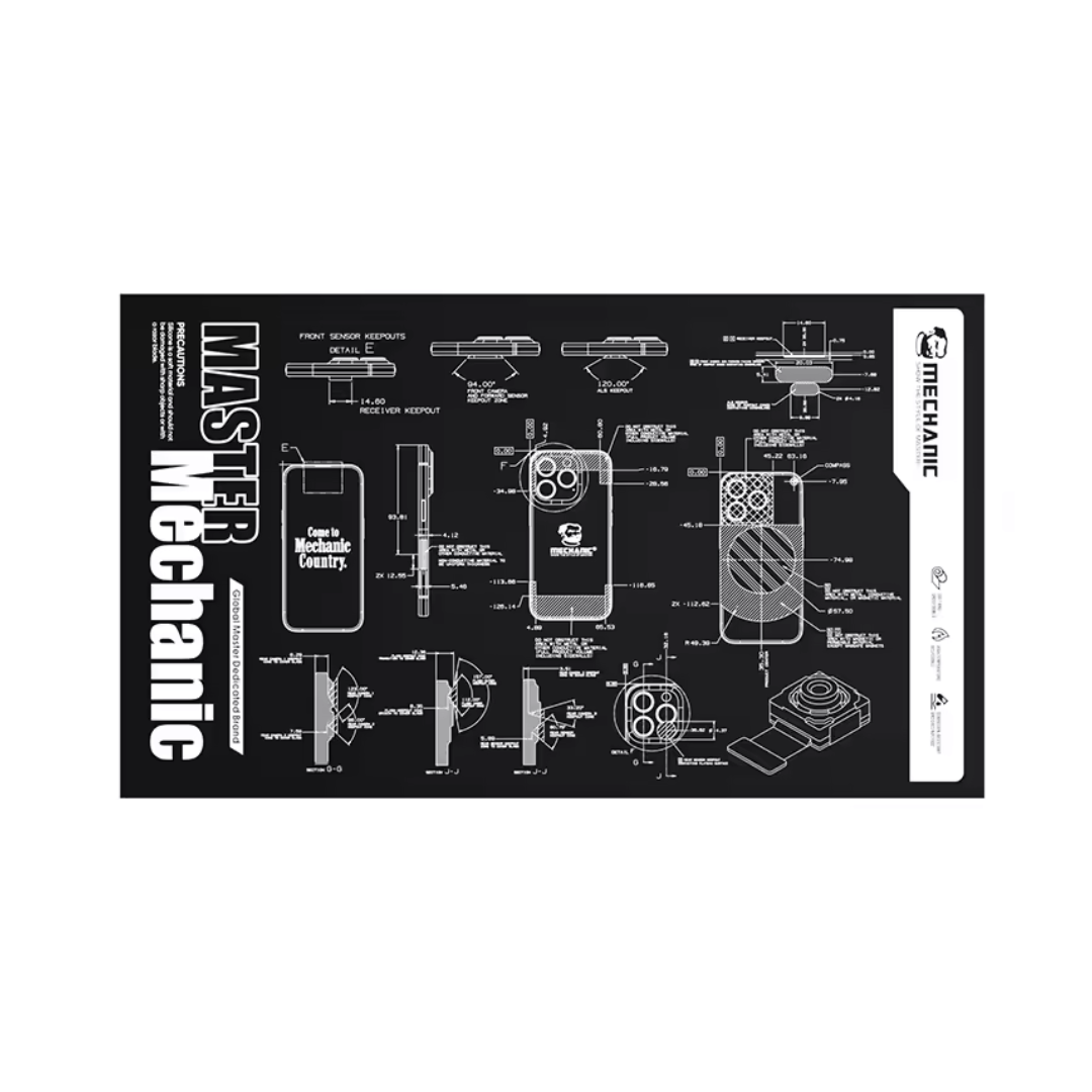 Mechanic V77 600x350mm Antistatik Isıya Dayanıklı Teknik Servis Çalışma Matı