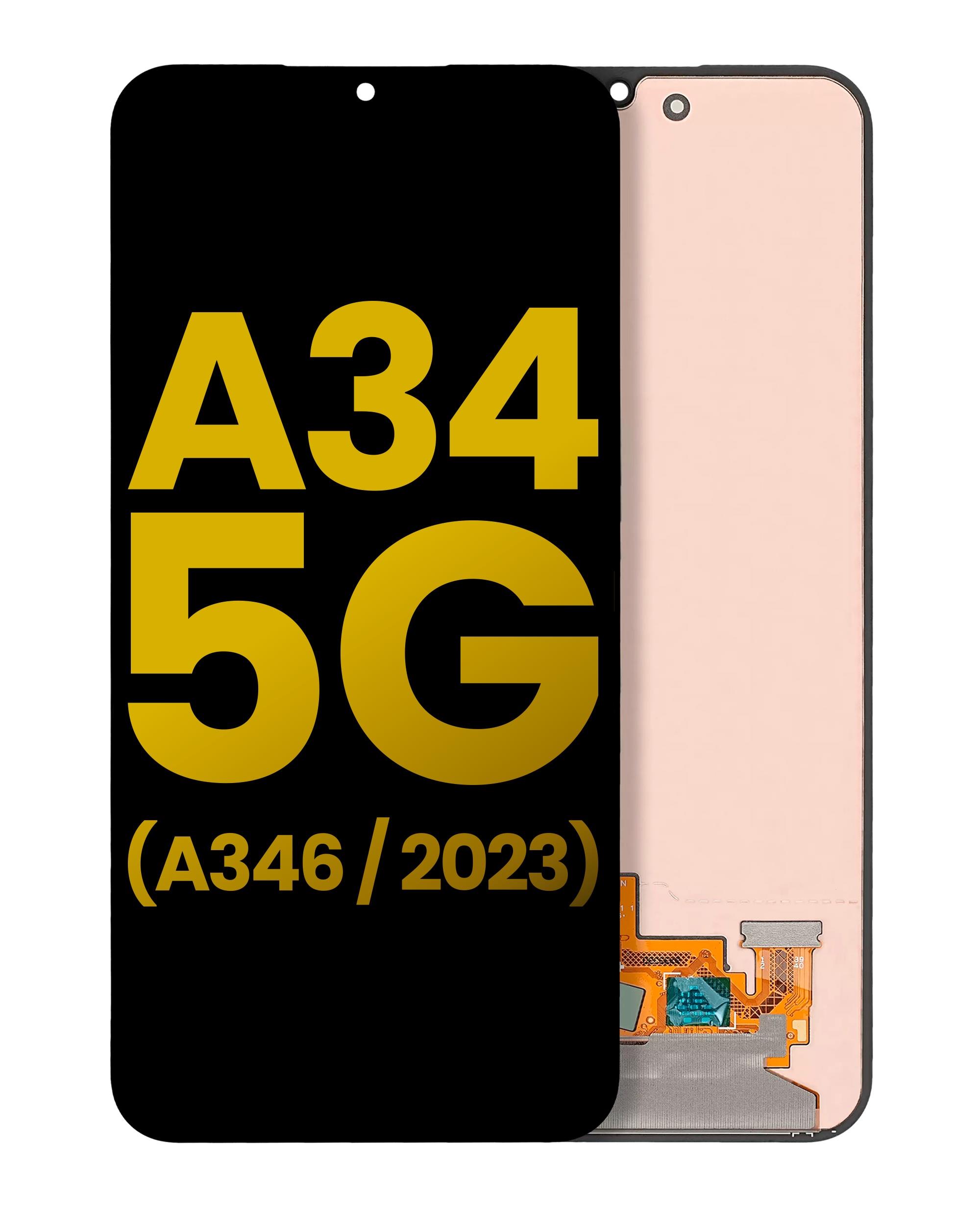 Samsung Galaxy A34 5g A346 Uyumlu Lcd Ekran Dokunmatik Siyah Servis Çıtasız