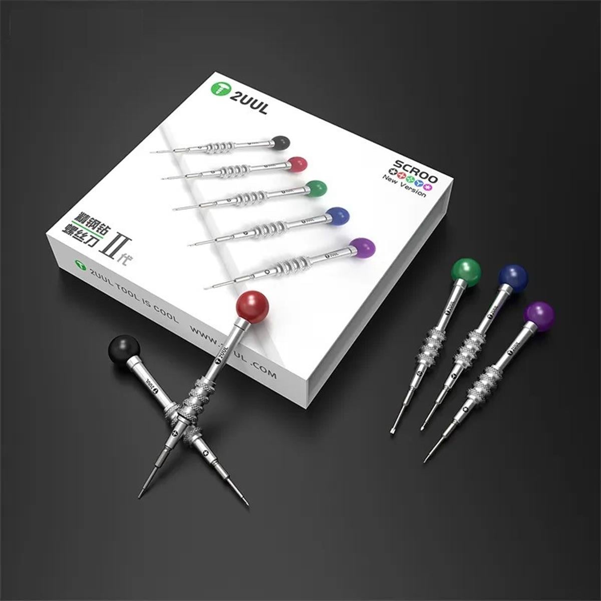 2UUL Scroo Ultra Sert Manyetik 3D Tornavida Seti