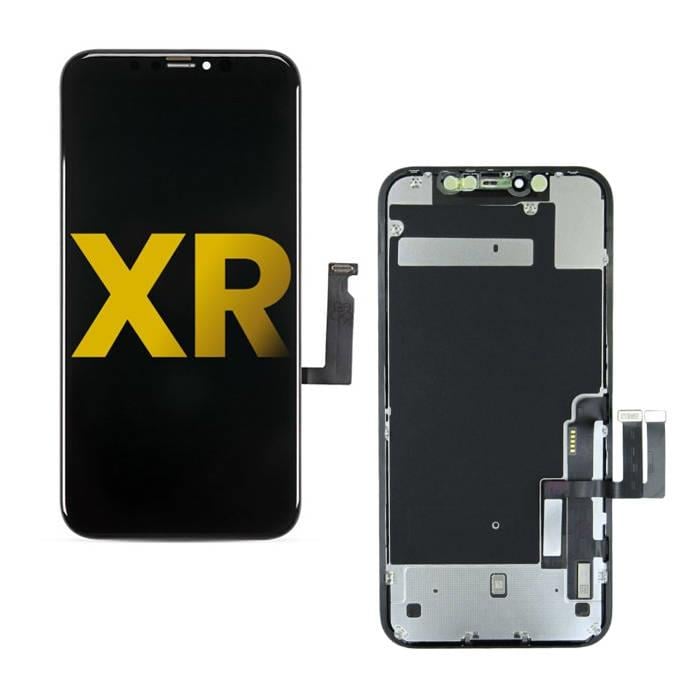 Apple iPhone Xr Uyumlu Lcd Ekran Dokunmatik Siyah Servis Revize