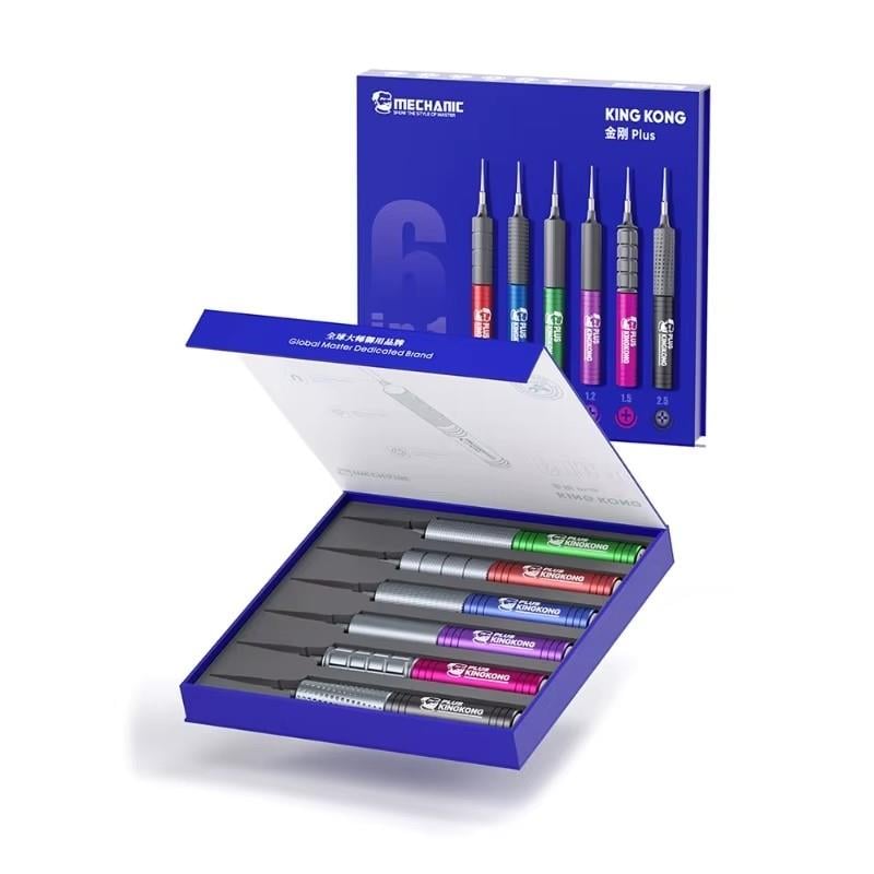Mechanic KingKong Plus Renkli Yüksek Sertlikli Manyetik Hassas Tornavida Seti