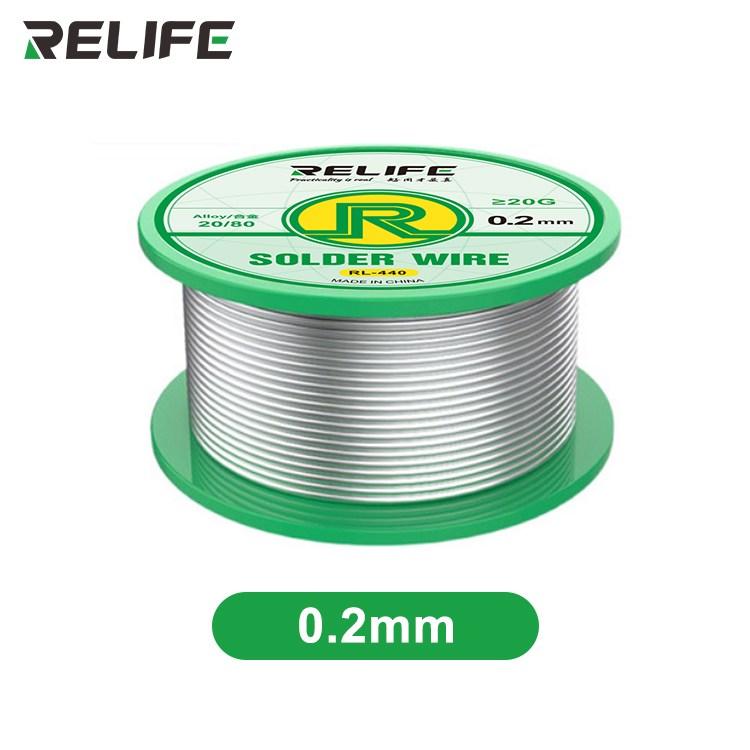 Relife RL-440 0.2mm 20g Rosin Özlü Lehim Teli