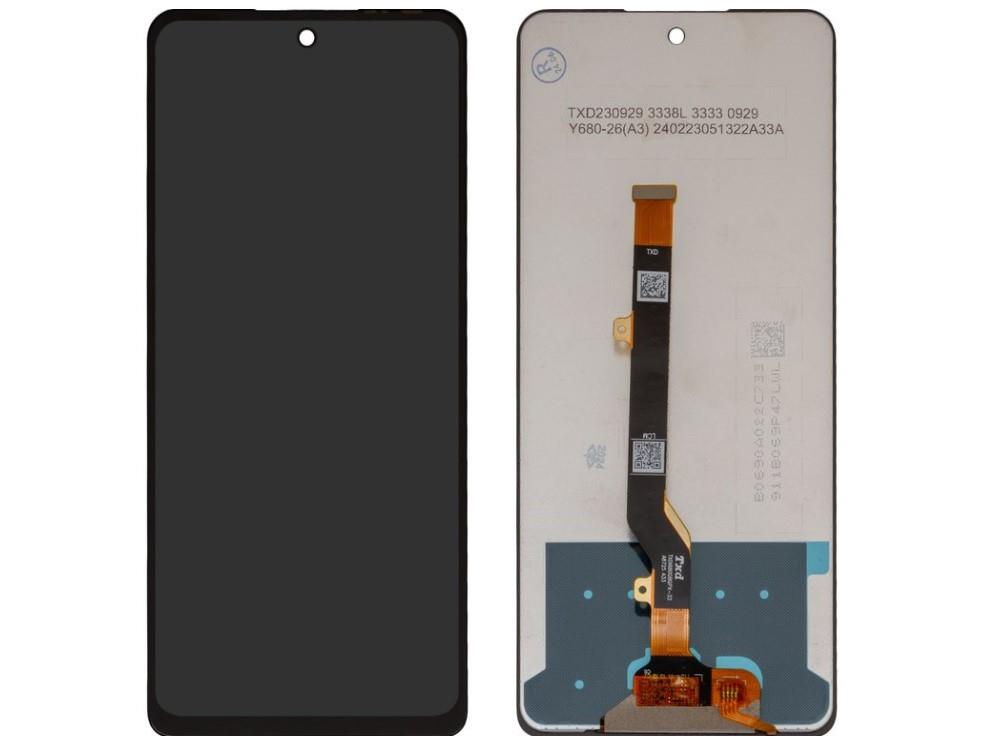 İnfinix Hot 40 Uyumlu Lcd Ekran Dokunmatik Siyah Çıtasız