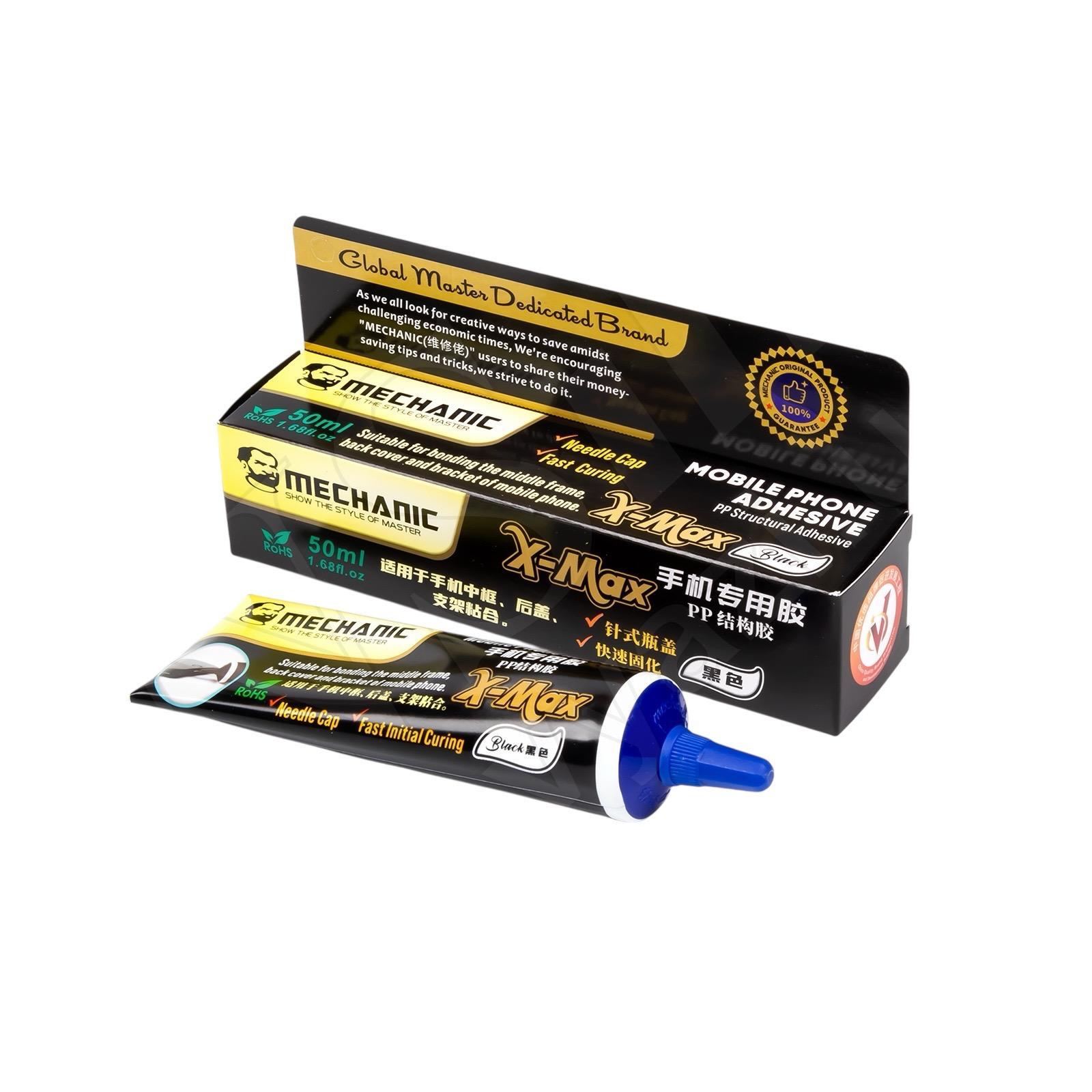 Mechanic X-Max Çok Amaçlı Yüksek Mukavemetli Yapıştırıcı 50ml Siyah