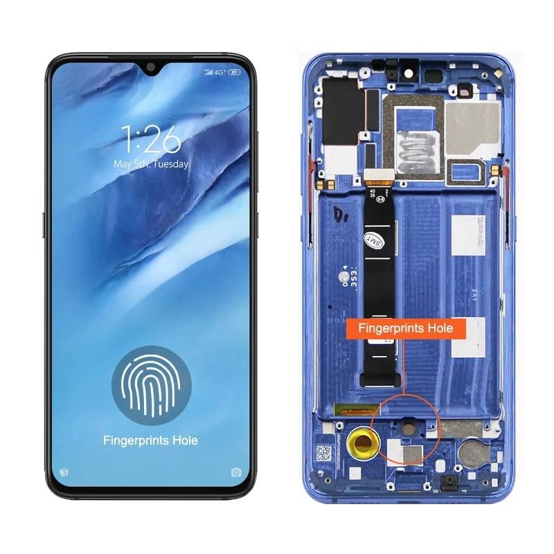 Xiaomi Mi 9 Uyumlu Lcd Ekran Dokunmatik Mavi Çıtalı Servis	