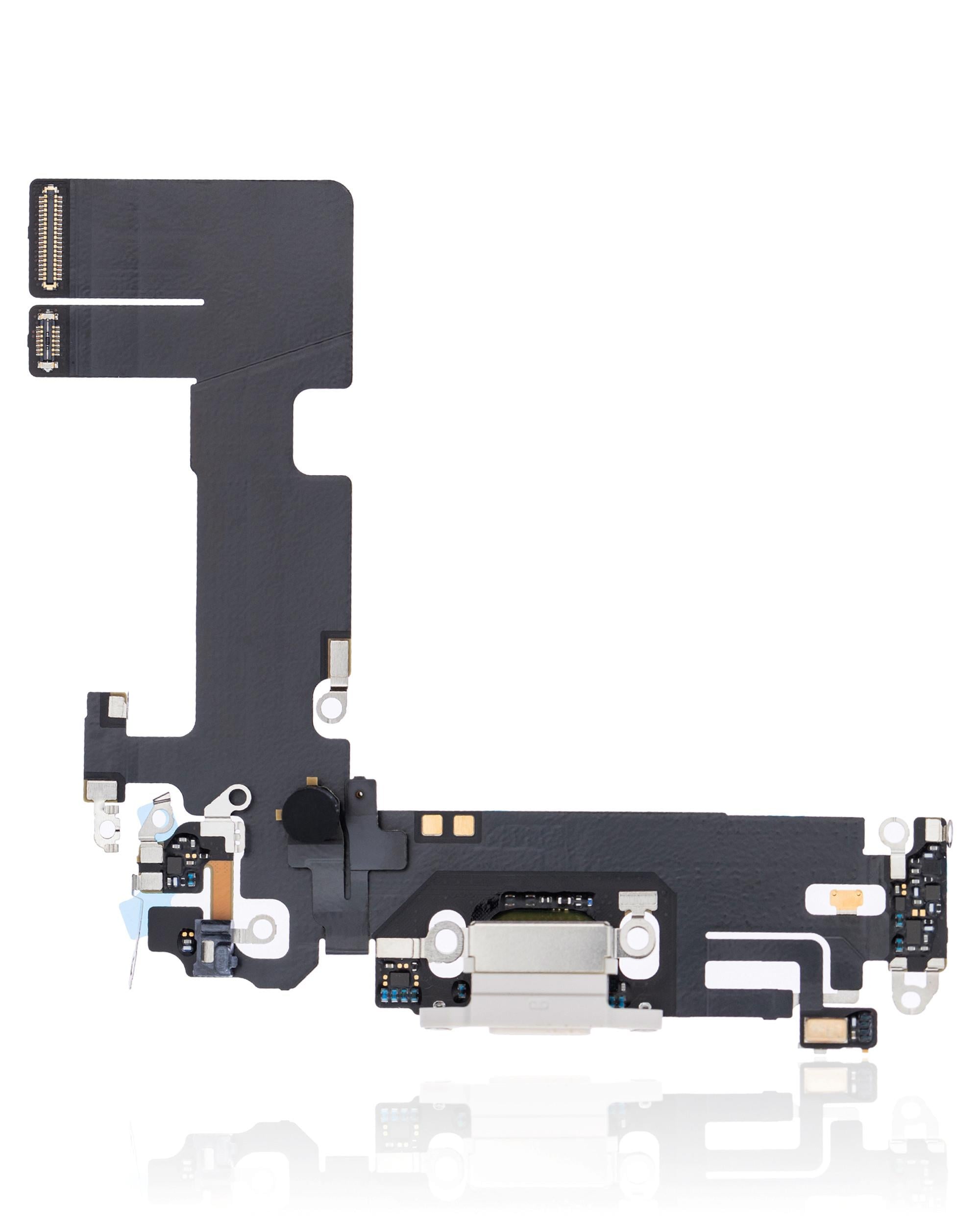 Apple iPhone 13 Uyumlu Şarj Soketli Mikrofon Filmi Flex Beyaz