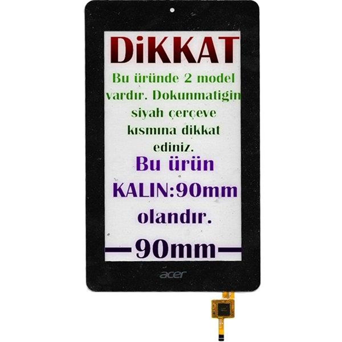 Acer Iconia B1-730HD Dokunmatik - Kalın Çıta