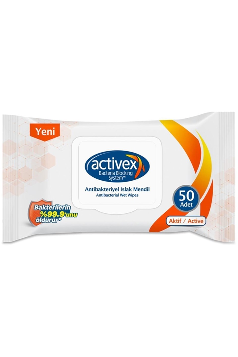 Activex Kapaklı Islak Havlu 50'li Aktif