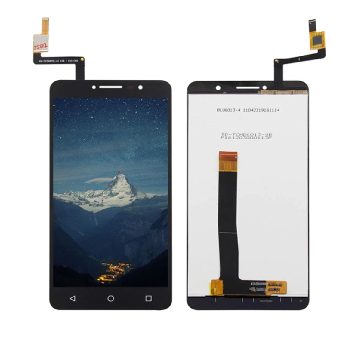 Alcatel Ot-9008 A3 XL Lcd Ekran Dokunmatik Siyah Çıtasız