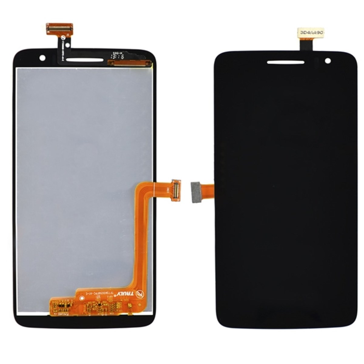 Alcatel T8008 Lcd Ekran Dokunmatik Siyah Çıtasız