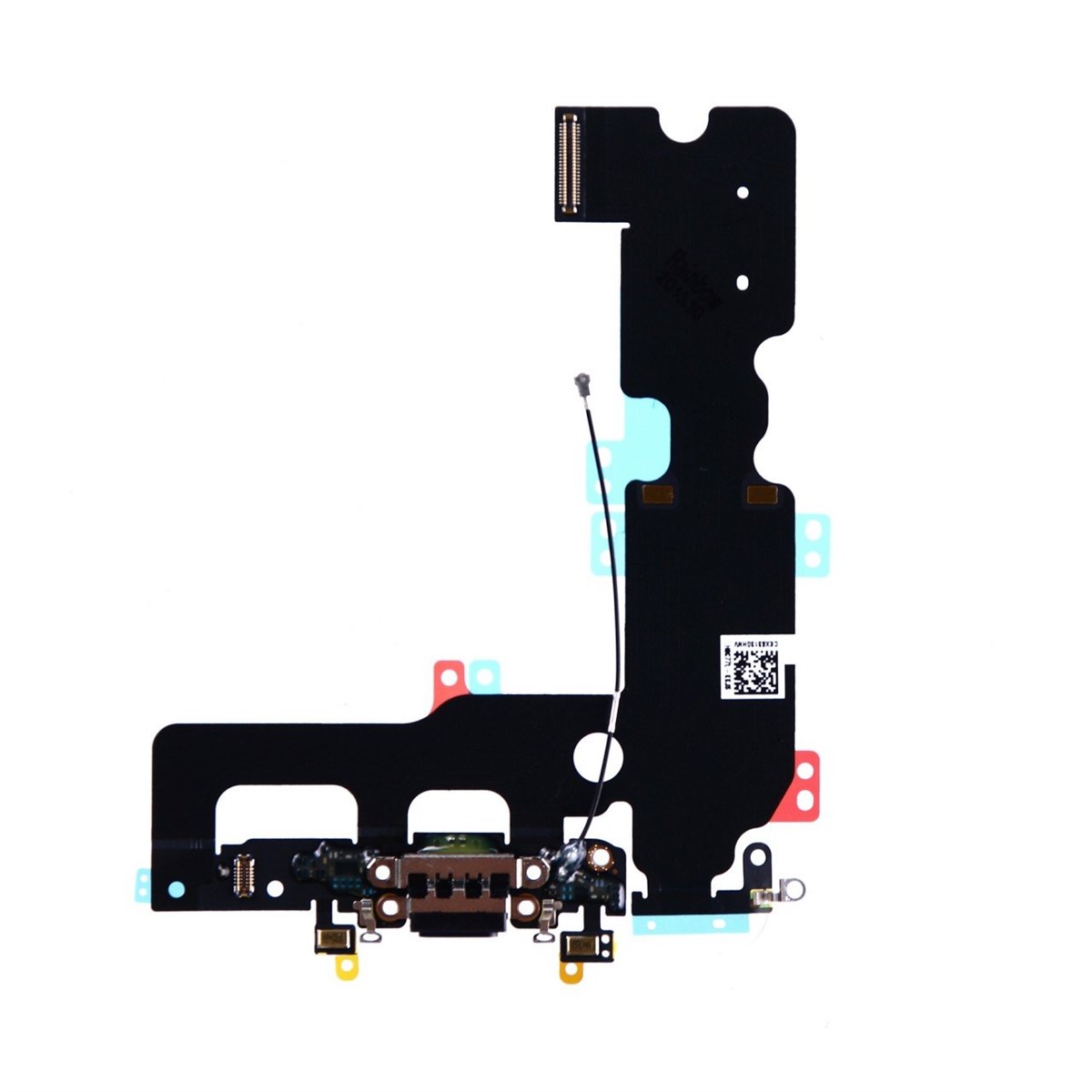 Apple iPhone 7 Plus Şarj Soketli Mikrofon Filmi Flex Siyah