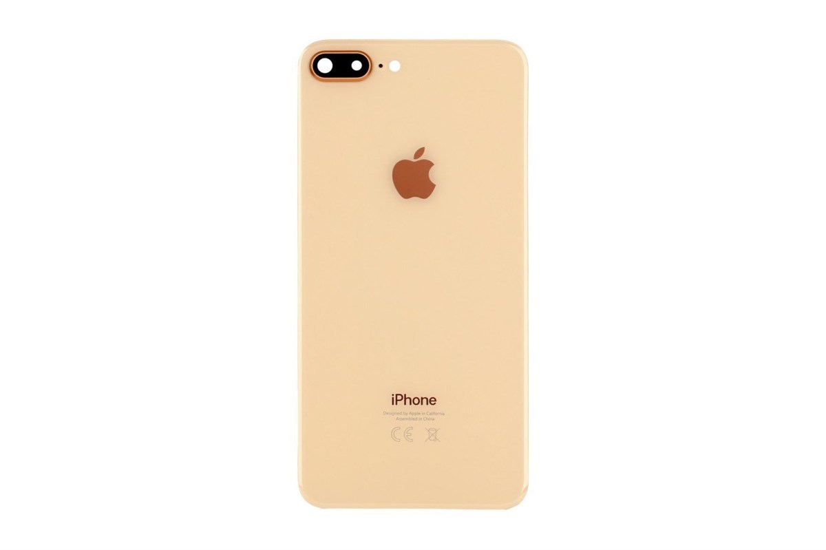 Apple iPhone 8 Plus Arka Kapak Kamera Lensli Gold