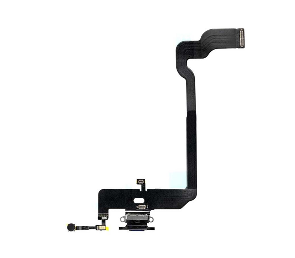 Apple iPhone Xs Şarj Soketli Mikrofon Filmi Flex Siyah