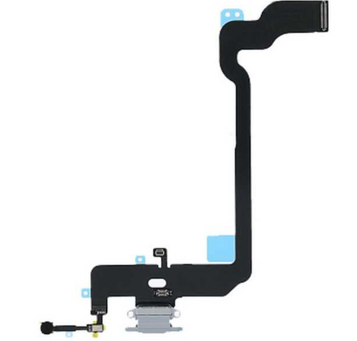 Apple iPhone Xs Şarj Soketli Mikrofon Filmi Flex Beyaz