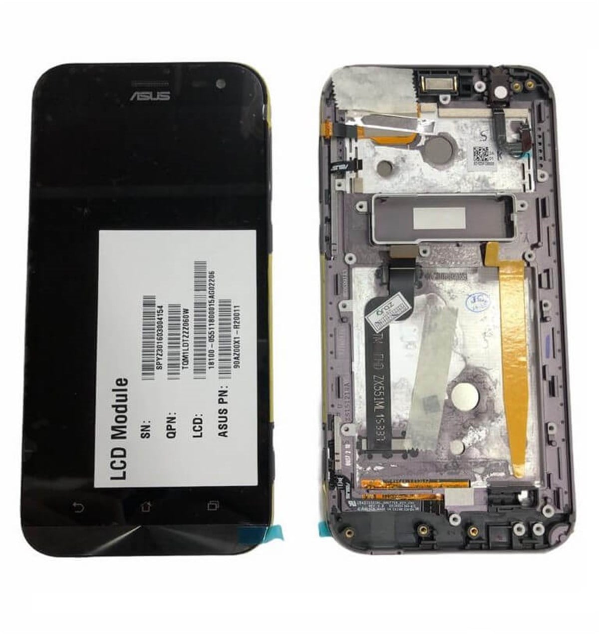 Asus Zenfone Zoom Zx551ml Lcd Ekran Dokunmatik Siyah Çıtalı