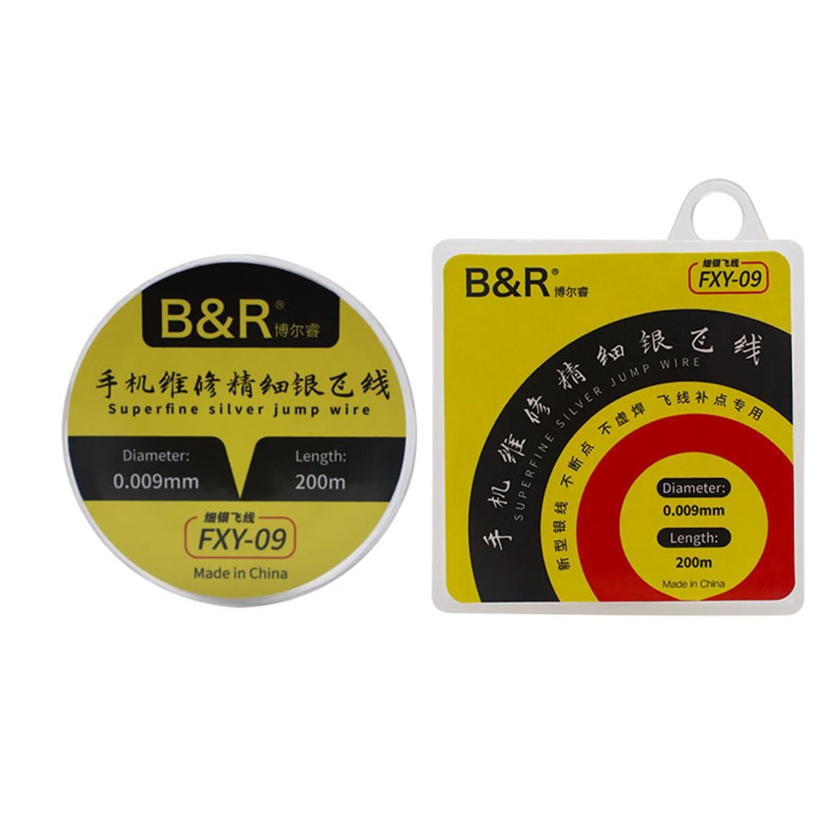 B&R FXY-09 0.009mm Süper İnce Gümüş Atlama Teli