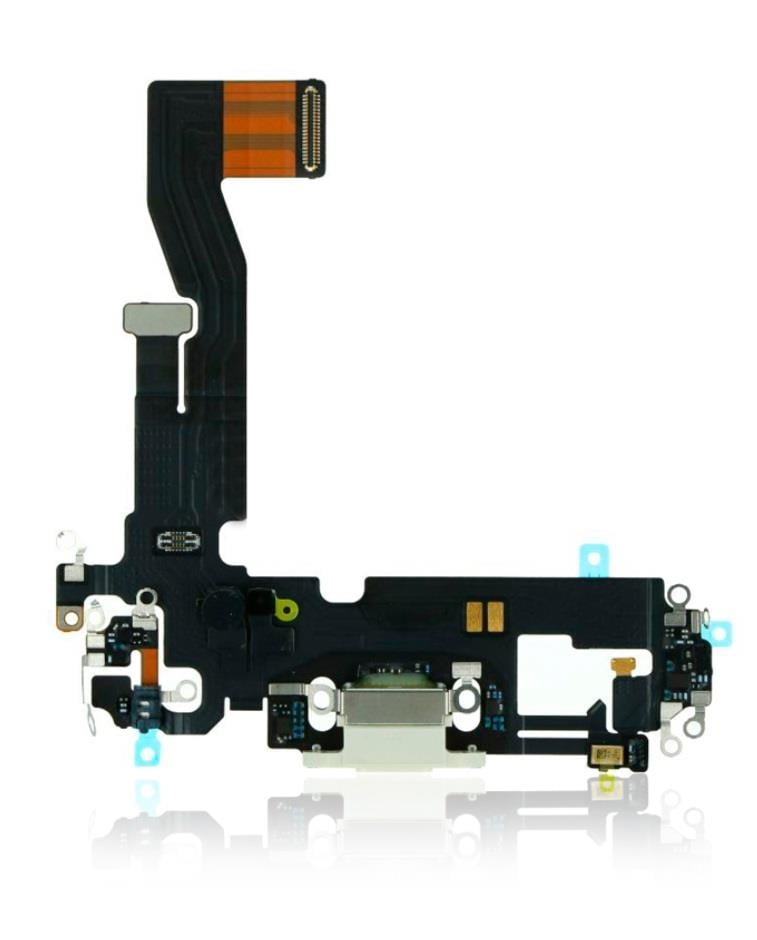 Apple iPhone 12 Uyumlu Şarj Soketli Mikrofon Filmi Flex Beyaz