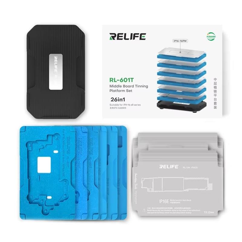 Relife RL-601T Profesyonel 3D BGA Birleştirme Şablon Platformu (iPhone X–16E/16PM Serisi)