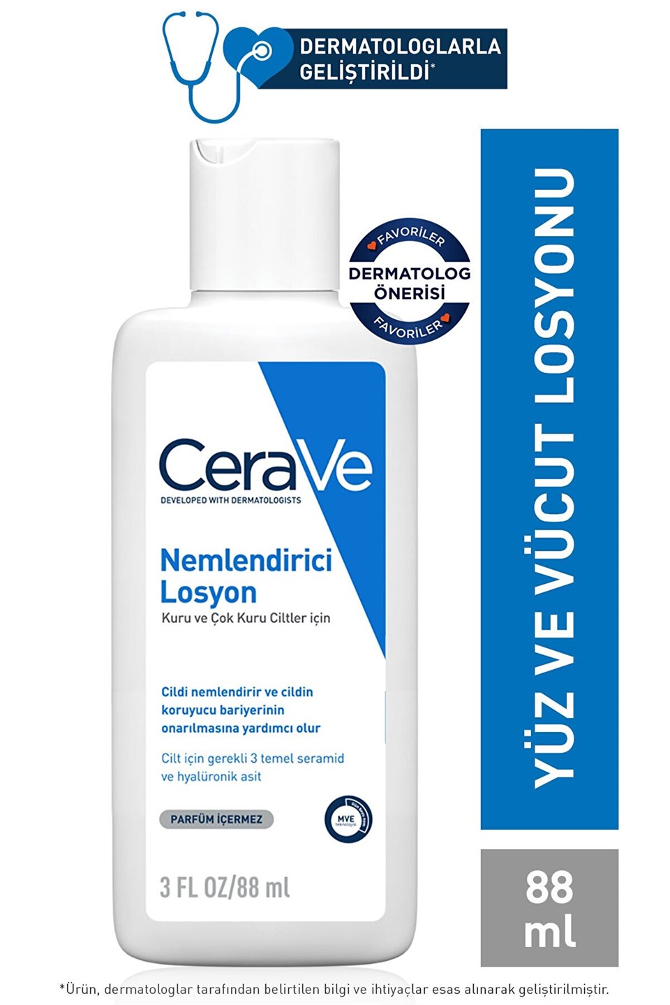 Cerave Nemlendirici Losyon 88 ml Kuru ve Çok Kuru Ciltler İçin 