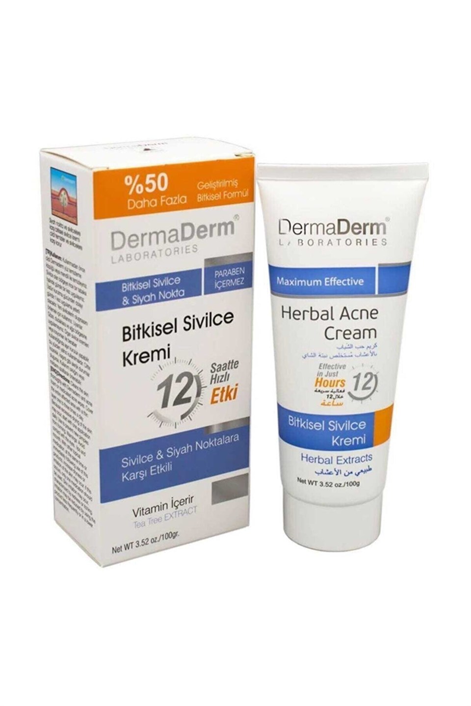 Dermaderm Bitkisel Sivilce Kremi 100 gr