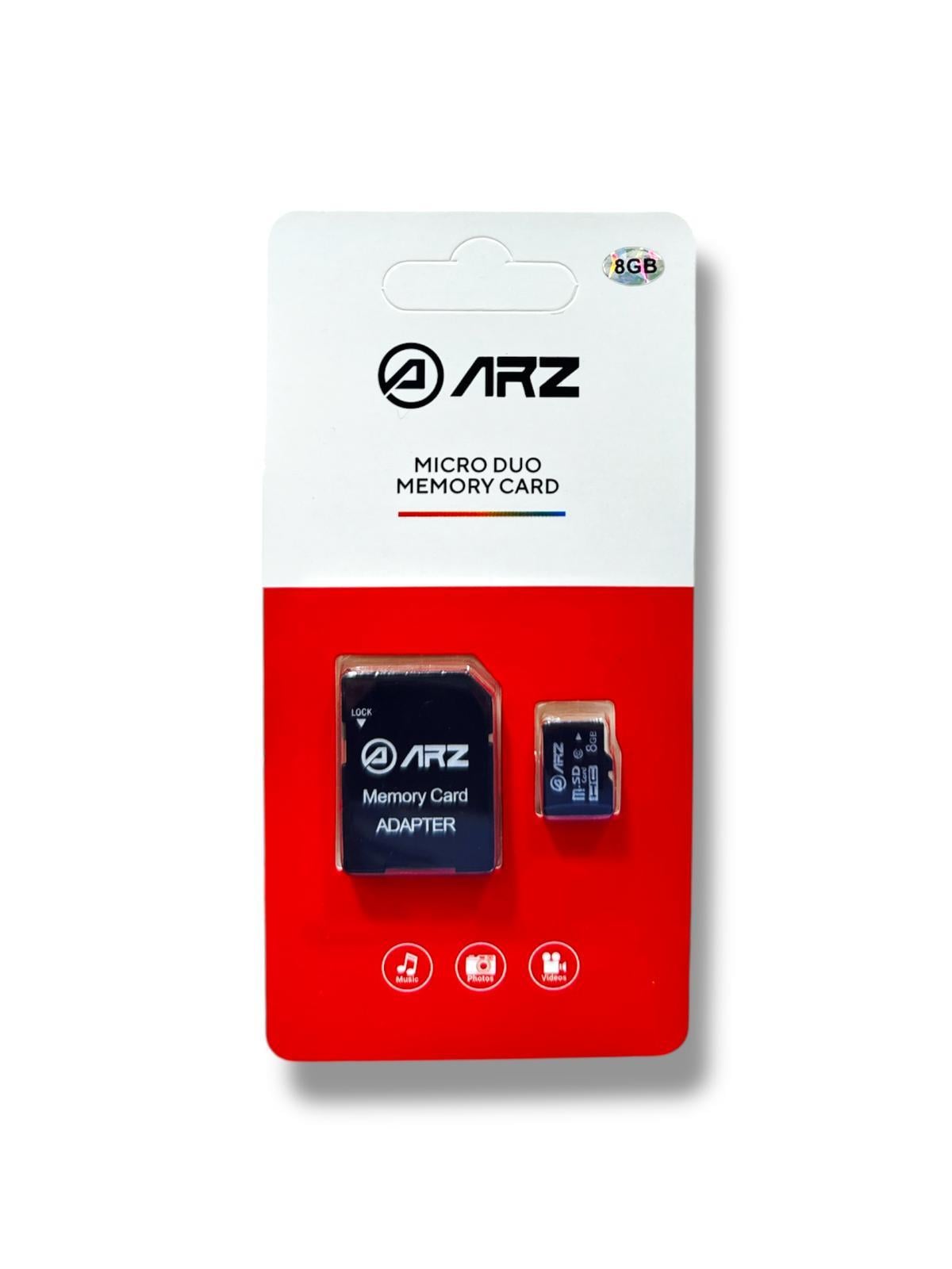 ARZ 8GB MicroSD Hafıza Kartı ve SD Adaptör
