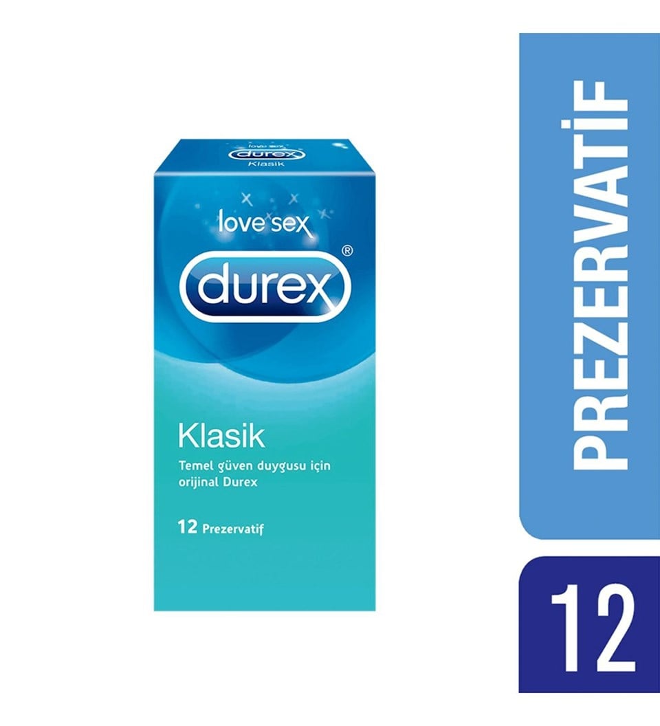 Durex Klasik Prezervatif 12'li