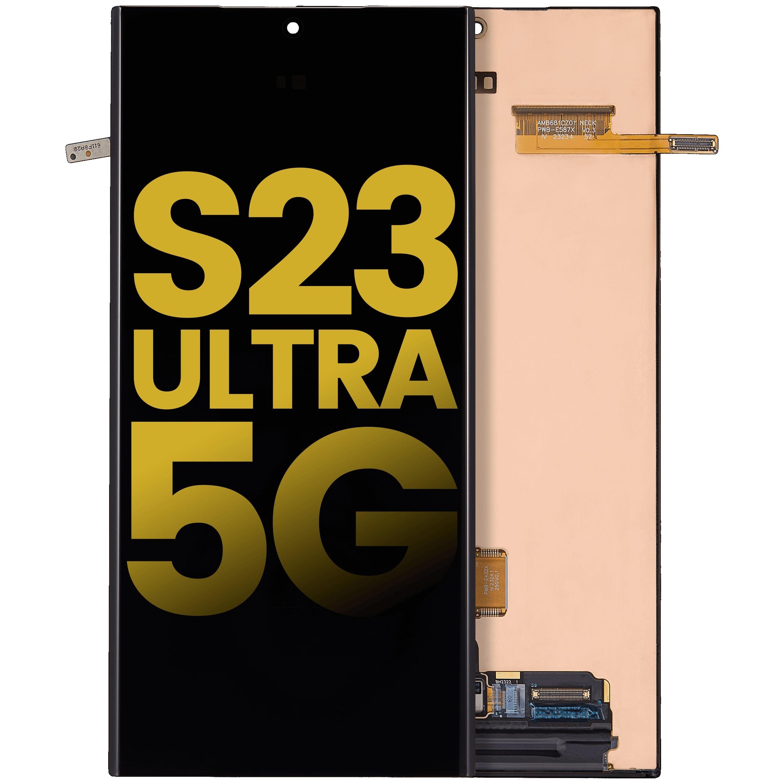 Samsung Galaxy S23 Ultra 5g S918 Uyumlu Lcd Ekran Dokunmatik Siyah Servis Çıtasız