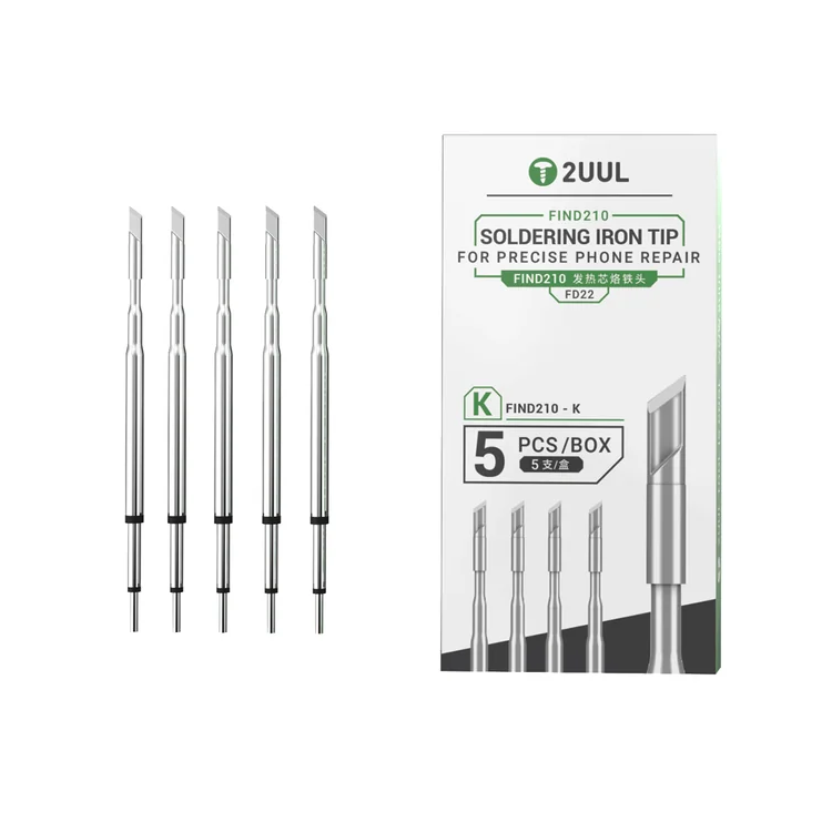 2UUL FD22 K Tipi C210 Uyumlu Lehimleme Ucu Seti (5'li Paket)