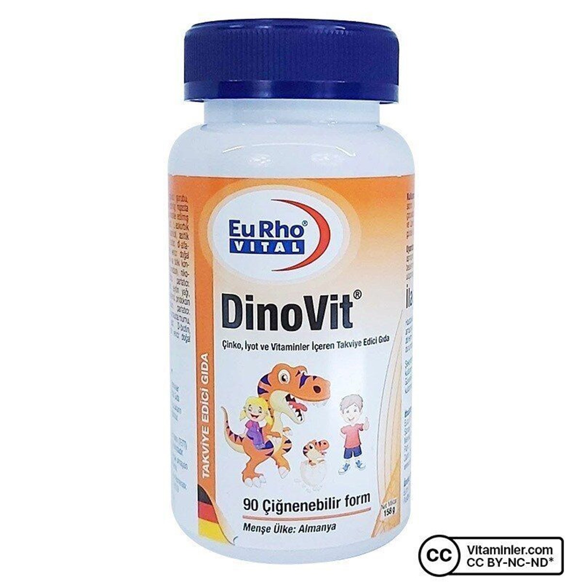 Eurho Vital Dinovit Çocuklar İçin Çiğnenebilir Vitamin 90 Adet