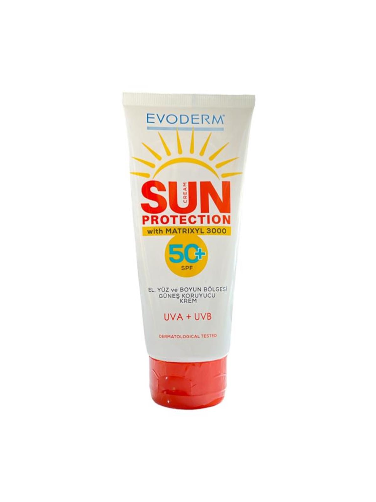 Evoderm SUN Protectıon Cream Güneş Koruyucu Krem SPF50+ 100 ML