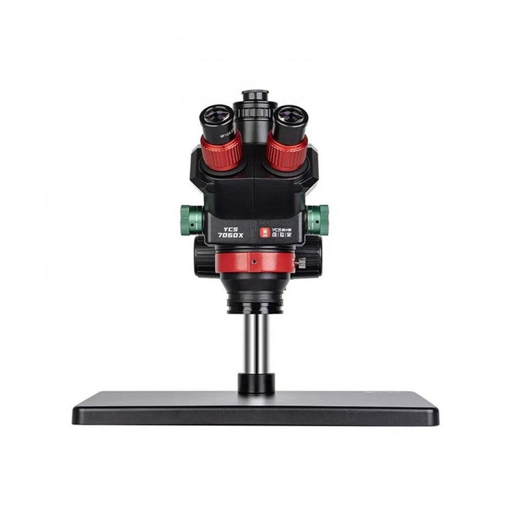 YCS 7060X 7X-60X Trinoküler Stereo Mikroskop - Geniş Tabanlı