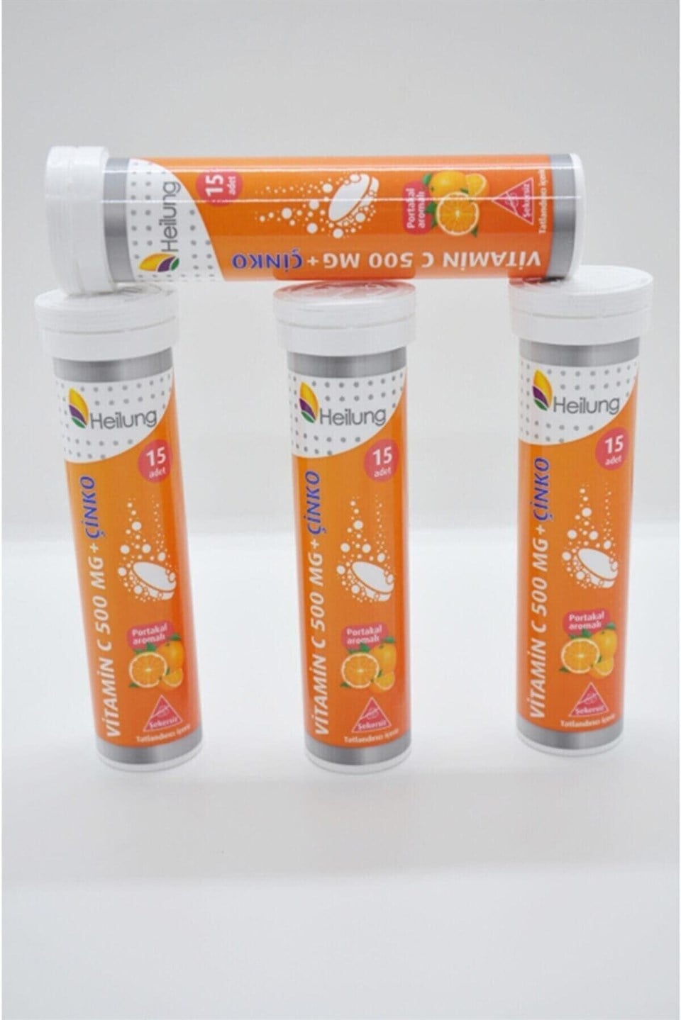 Heilung Vitamin C 500 mg Çinko 15 Efervesan Tablet