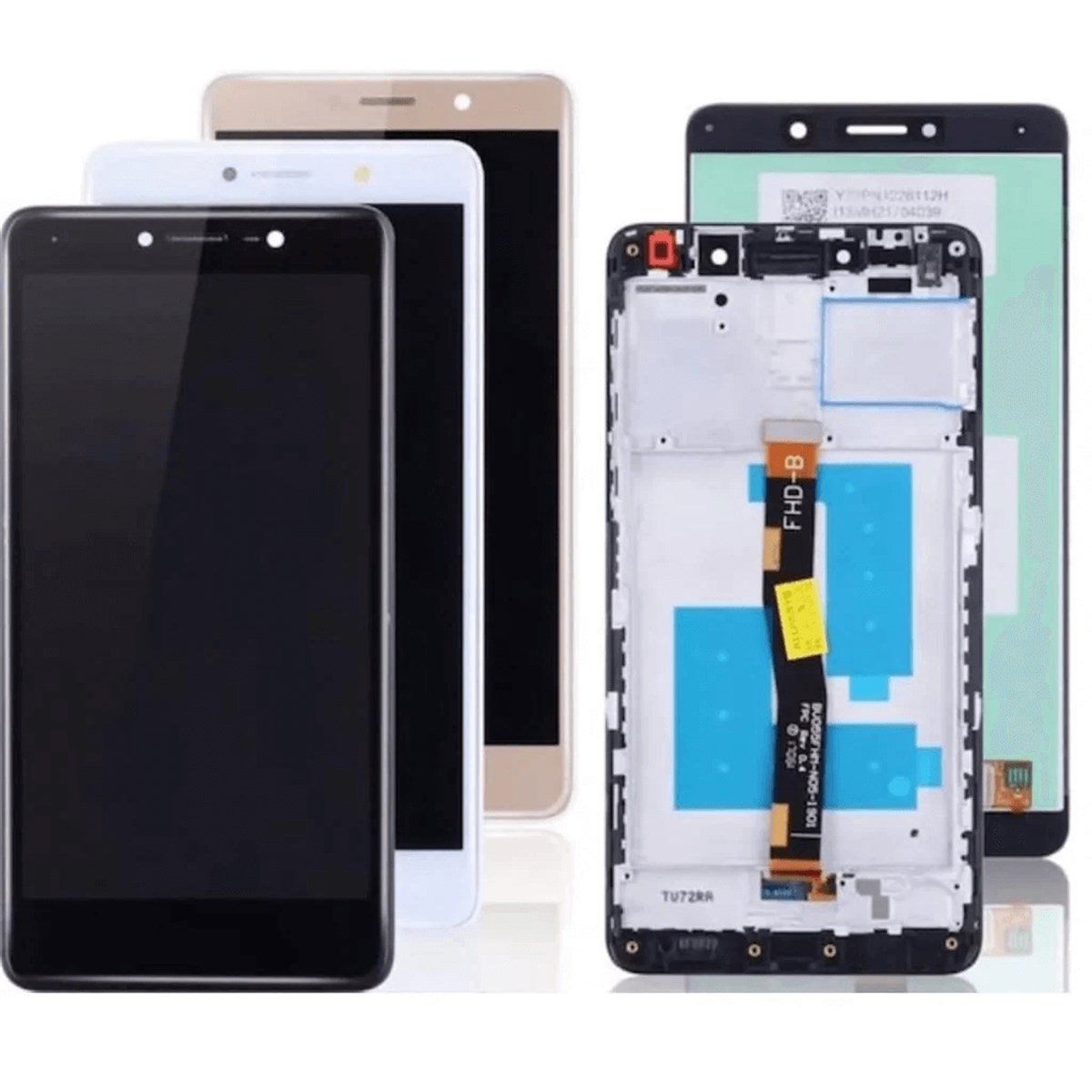 Huawei Gr5 2017 Lcd Ekran Dokunmatik Gold Çıtalı