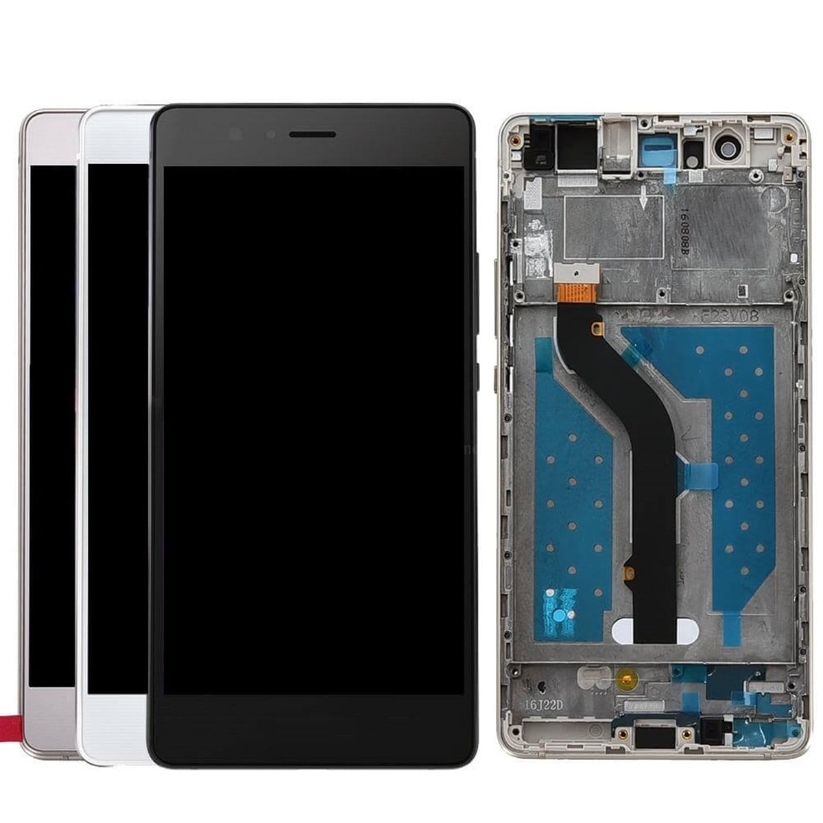 Huawei P9 Lite Lcd Ekran Dokunmatik Siyah Çıtalı