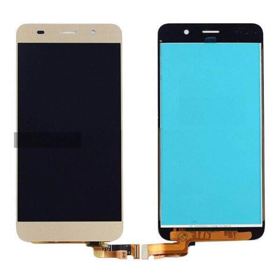 Huawei Y6 Lcd Ekran Dokunmatik Gold Çıtasız