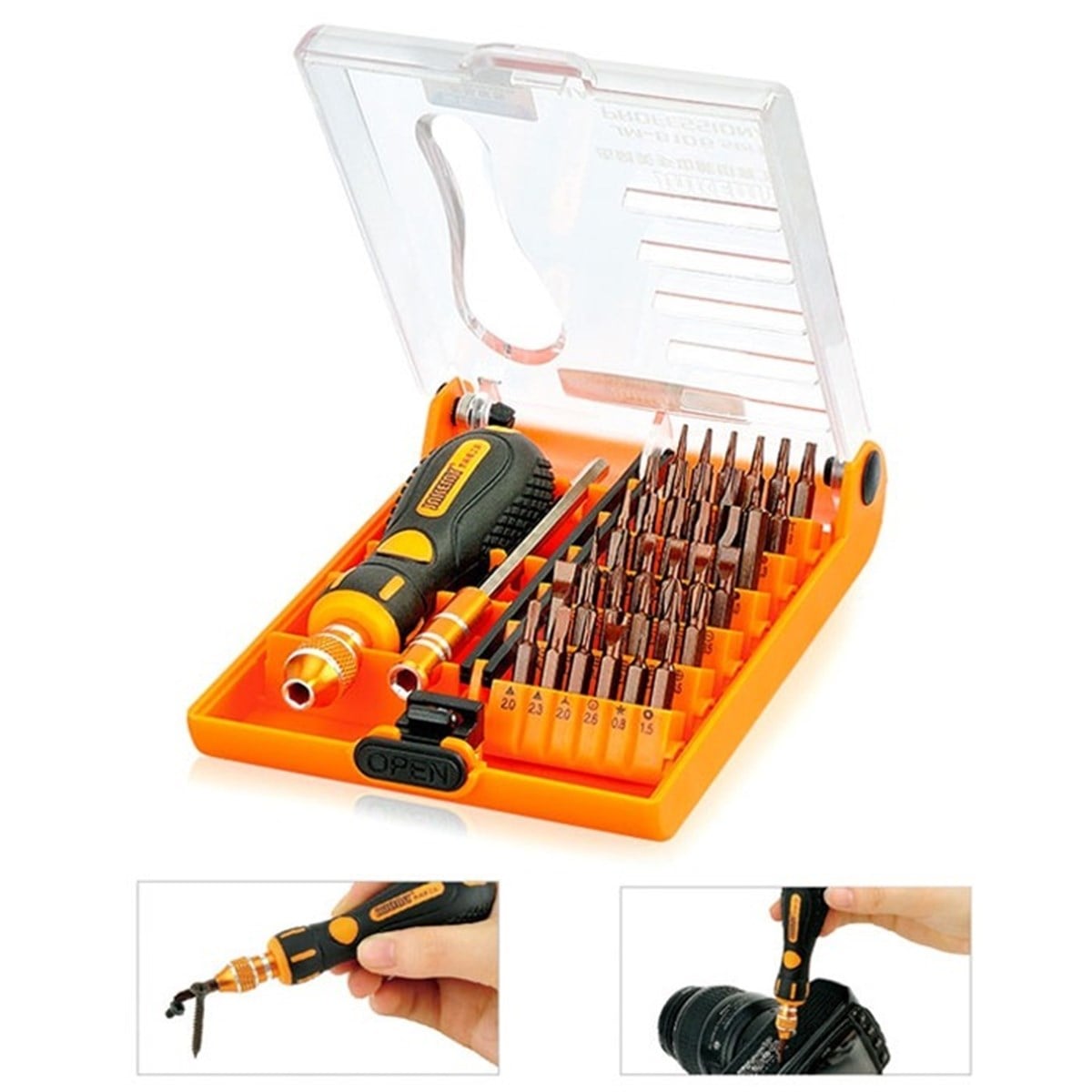 Jakemy JM-8106 Taşınabilir 38 Parça Çok Fonksiyonlu Hassas Tornavida Seti