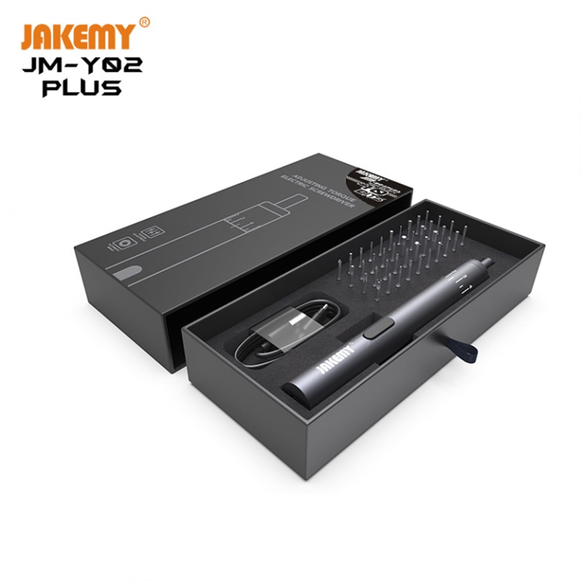 JM-Y02 PLUS 42 Parça Hassas Ayarlanabilir Torklu Elektronik Tornavida Setida Seti