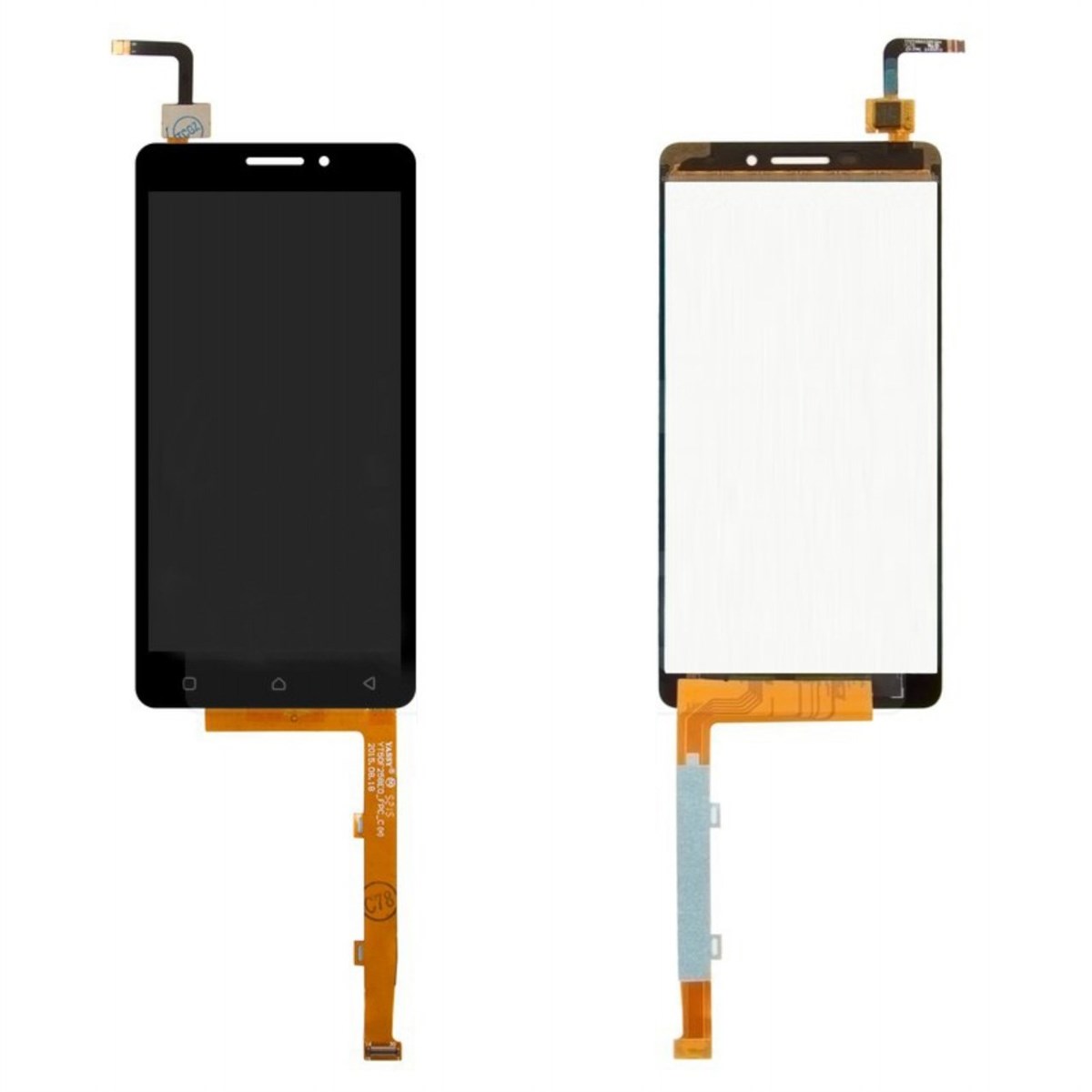 Lenovo P1m Lcd Ekran Dokunmatik Siyah Çıtasız