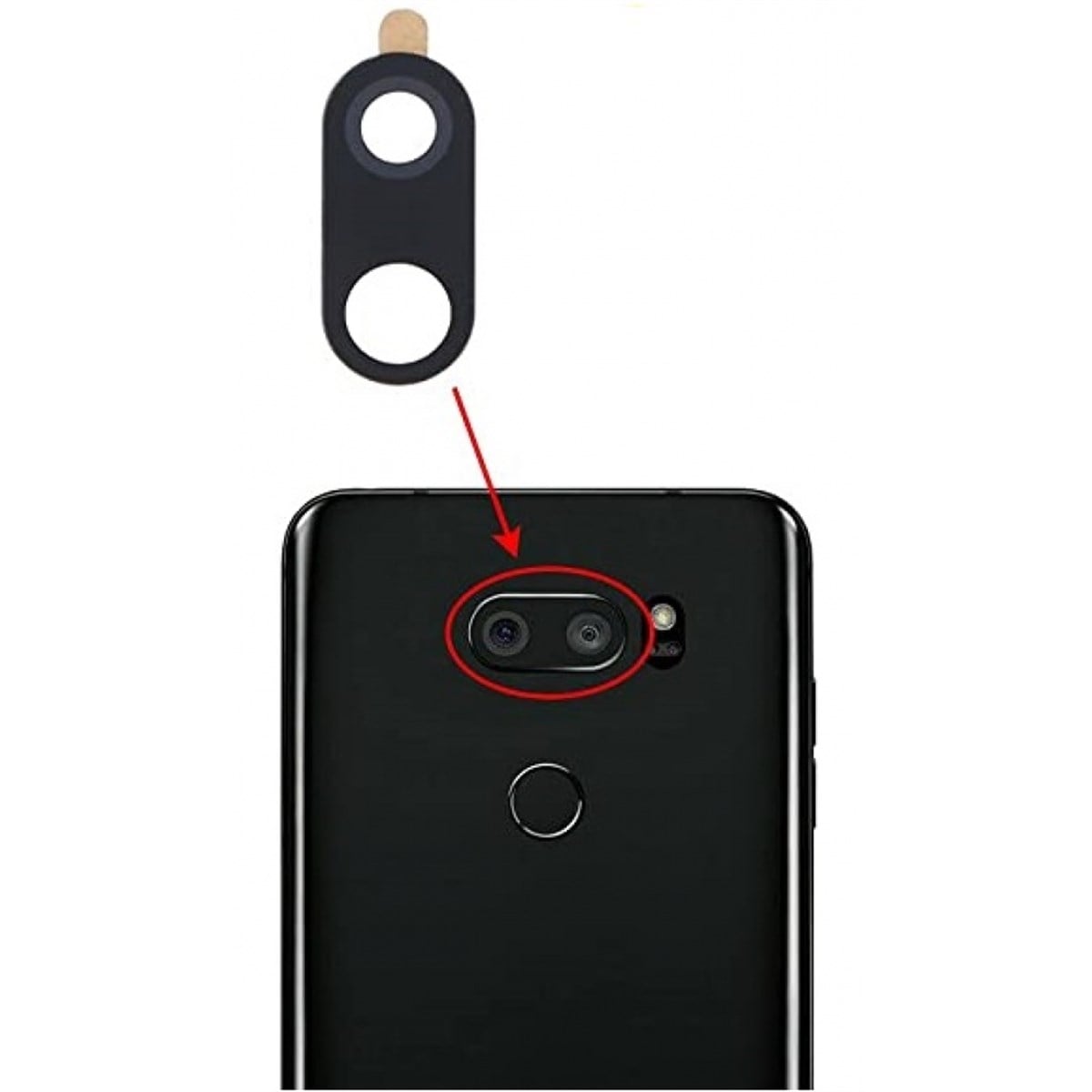 Lg V30 Kamera Camı