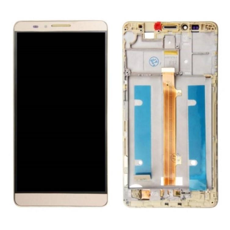 Mate 7 Uyumlu Lcd Ekran Dokunmatik Gold Çıtalı