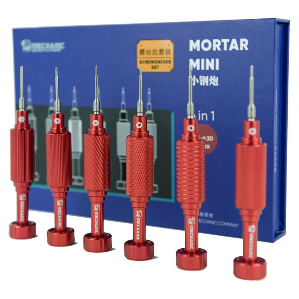 Mechanic Mortar Mini iShell 3D Max 6 Parça Tornavida Seti