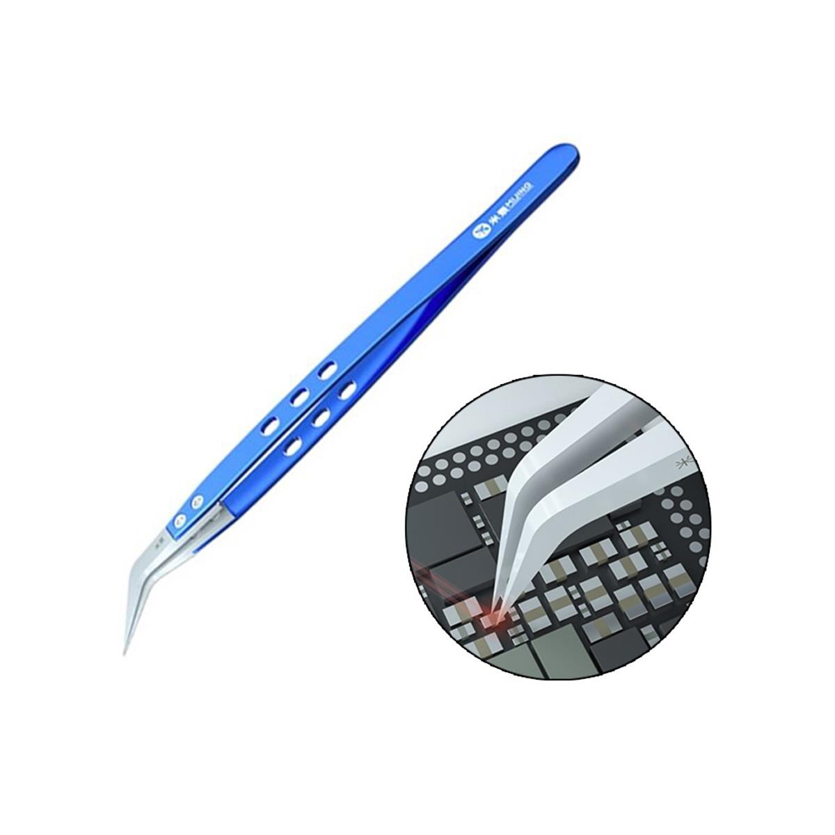 Mijing Paslanmaz Çelik Hassas Anti-statik Seramik Uçlu Eğik Entegre Cımbızı