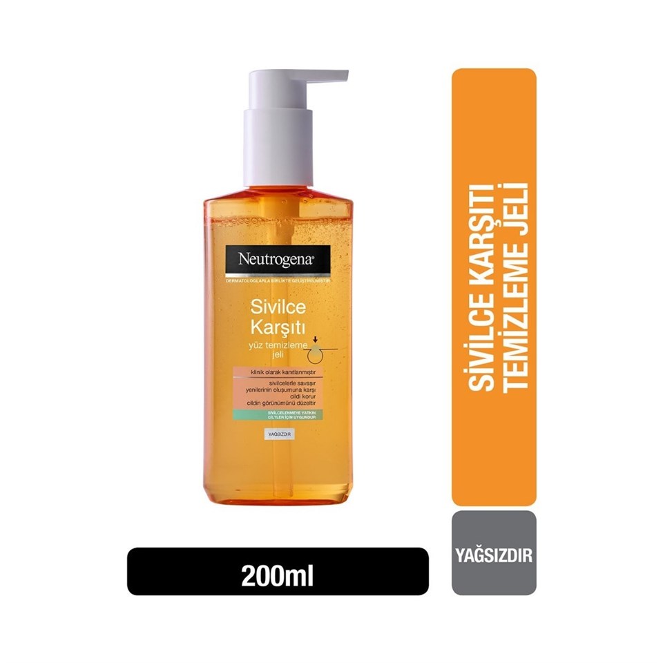 Neutrogena Sivilce Karşıtı Yüz Temizleme Jeli 200 ml