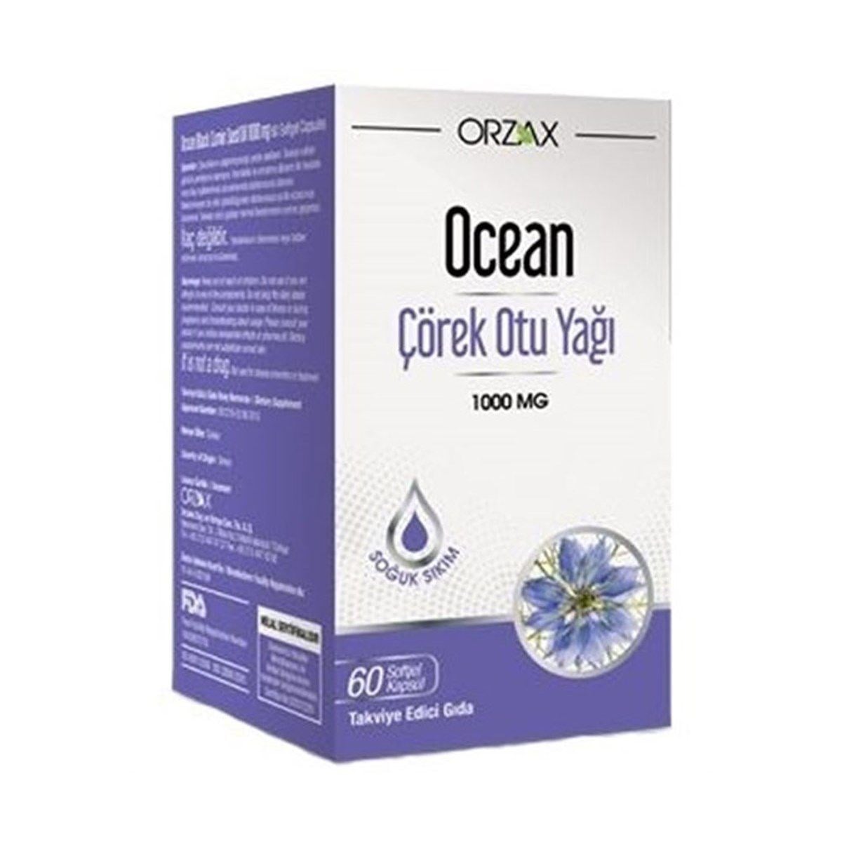 Ocean Çörek Otu Yağı 1000 mg 60 Kapsül