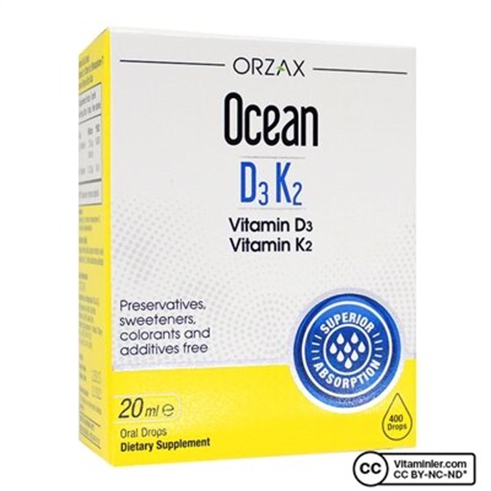 Ocean D3k2 Vitamin Damla 20 Ml