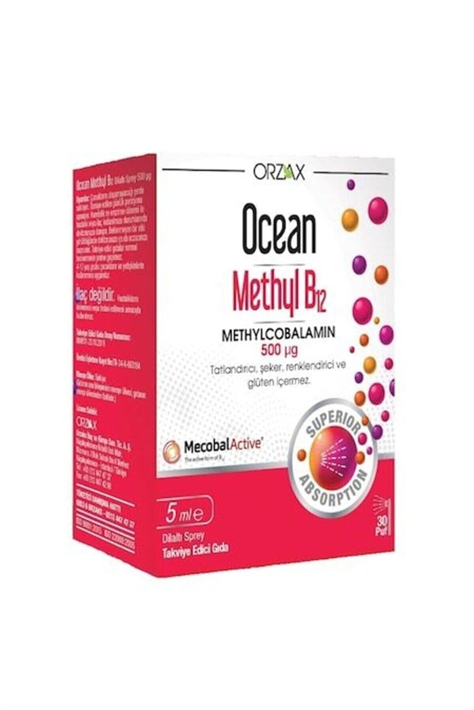 Ocean Methyl B12 Sprey 500 mcg 5 ml
