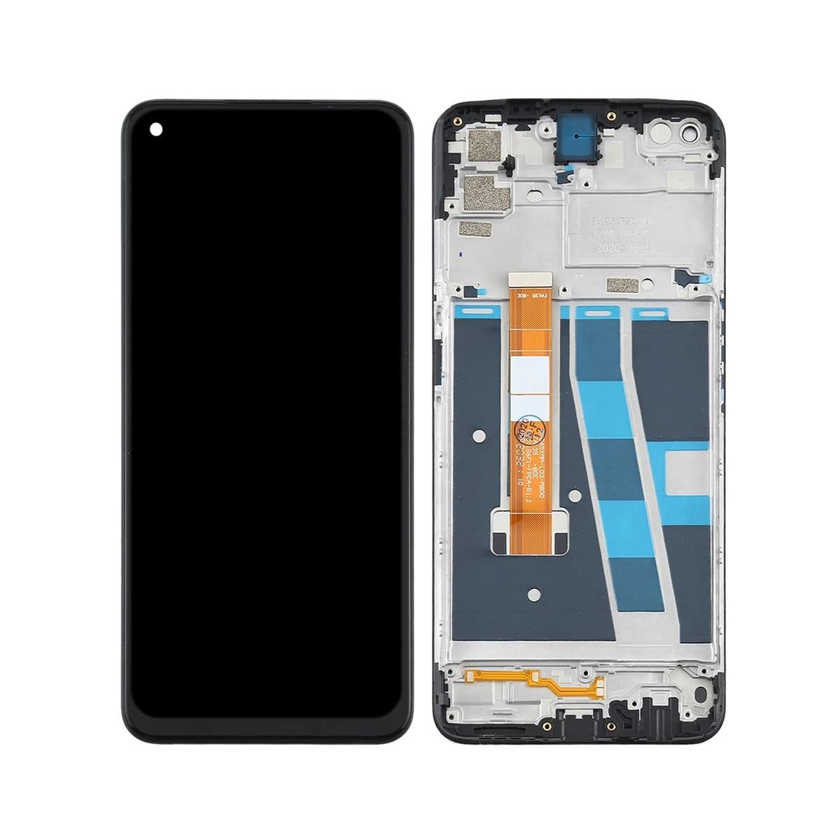 Oppo A92 Lcd Ekran Dokunmatik Siyah Çıtalı